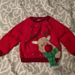 Zubels Reindeer Christmas Sweater 6-9months
